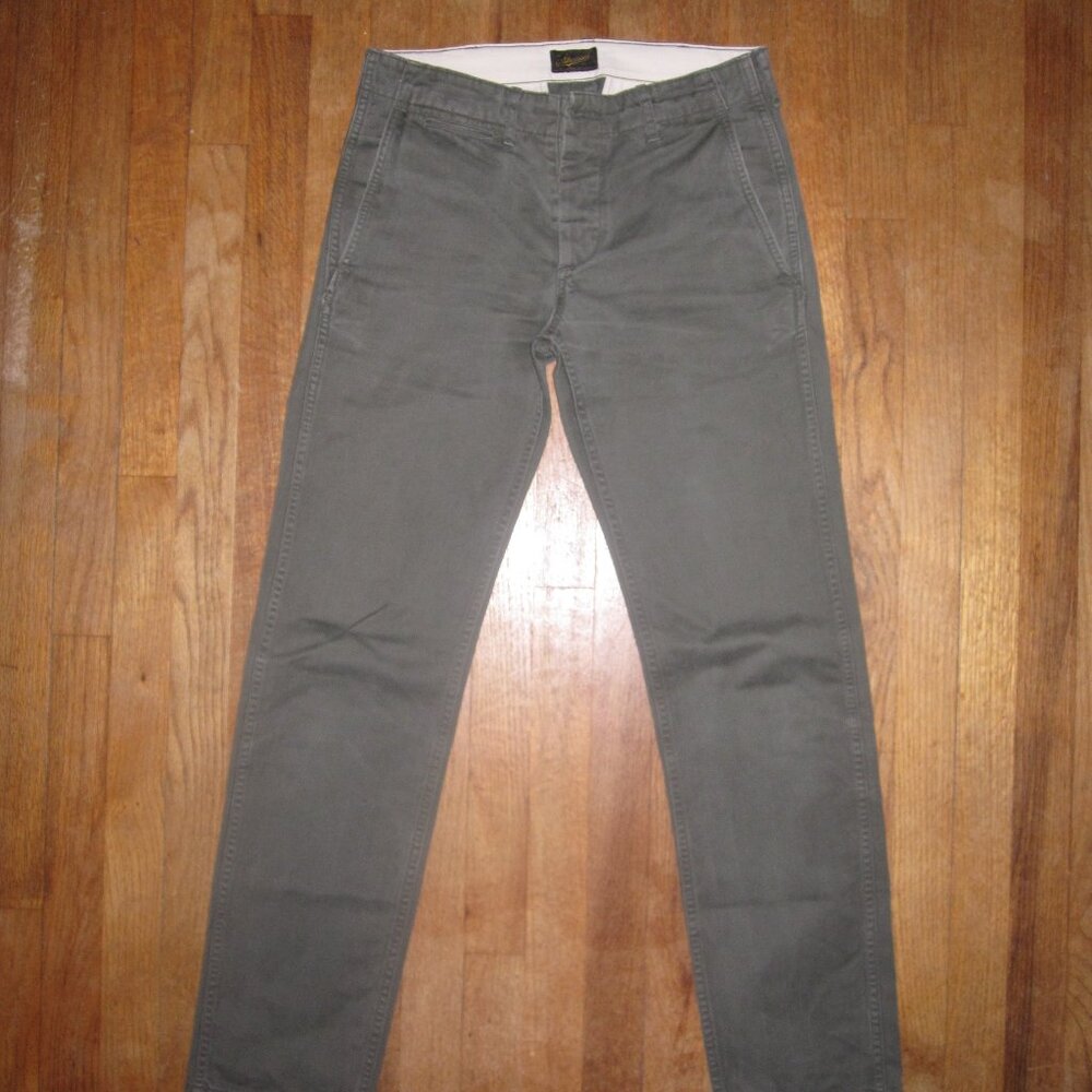 Stevenson Overall Co. Hilts 963 Slim Chinos - Olive